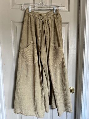 Pistachio Colored 100% Cotton Gauze Flowy Hippie Skirt Handmade in Thailand
